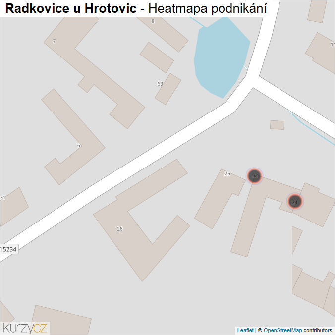 Mapa Radkovice u Hrotovic - Firmy v obci.