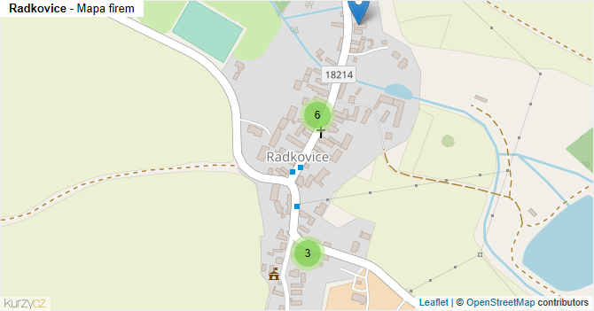 Radkovice - mapa firem