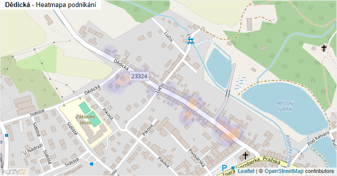 Dědická - mapa podnikání