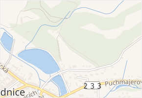 Kalvarie v obci Radnice - mapa ulice