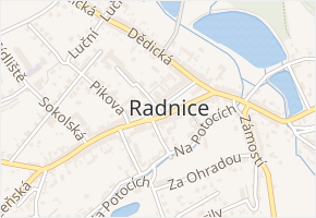 náměstí Kašpara Šternberka v obci Radnice - mapa ulice