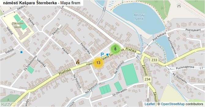náměstí Kašpara Šternberka - mapa firem