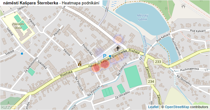 náměstí Kašpara Šternberka - mapa podnikání