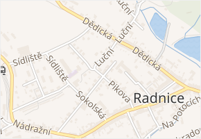 Pikova v obci Radnice - mapa ulice