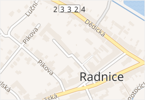 Pivovarská v obci Radnice - mapa ulice