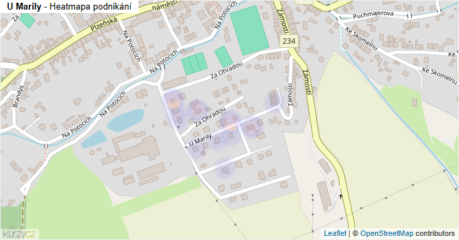 U Marily - mapa podnikání