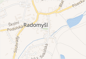 Maltézské náměstí v obci Radomyšl - mapa ulice