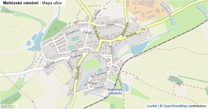 Maltézské náměstí - mapa ulice