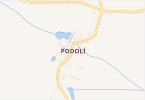 Podolí v obci Radomyšl - mapa části obce