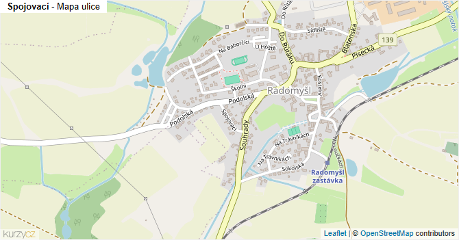 Spojovací - mapa ulice