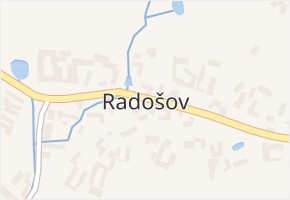 Radošov v obci Radošov - mapa části obce