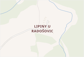 Lipiny u Radošovic v obci Radošovice - mapa části obce