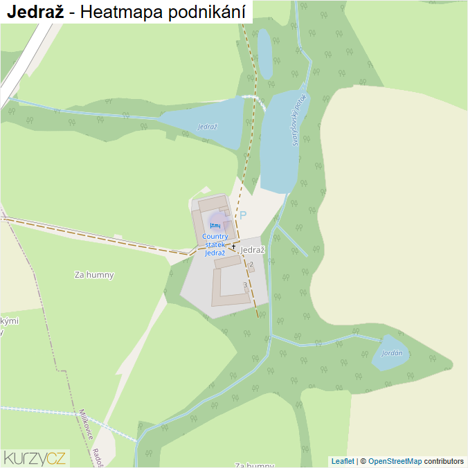 Mapa Jedraž - Firmy v části obce.