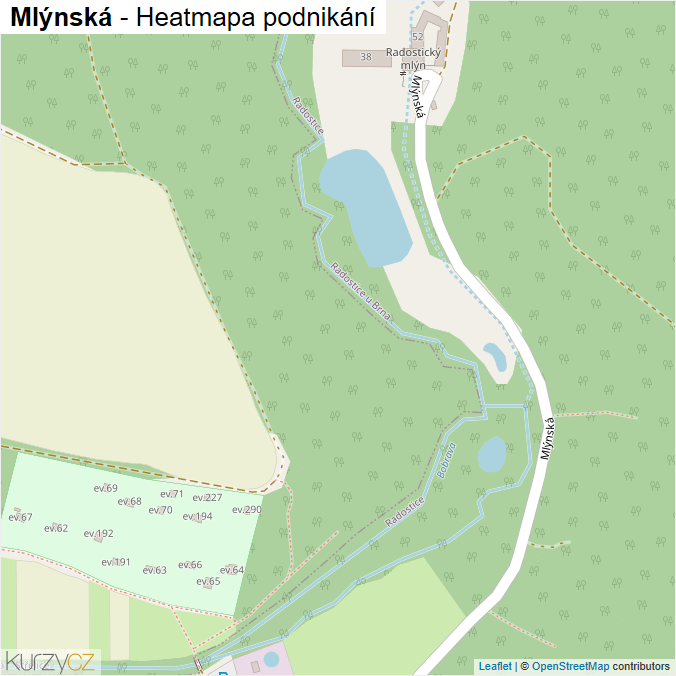 Mapa Mlýnská - Firmy v ulici.