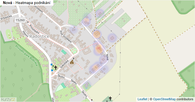 Nová - mapa podnikání