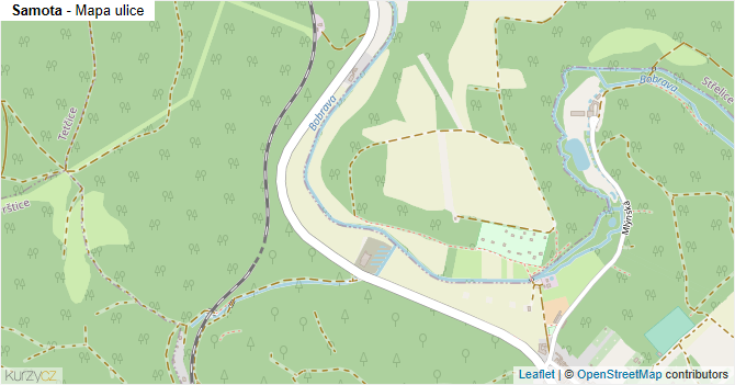 Samota - mapa ulice