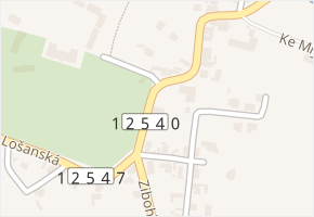Lošanská v obci Radovesnice I - mapa ulice