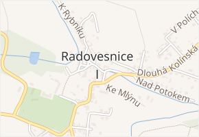 Na Návsi v obci Radovesnice I - mapa ulice
