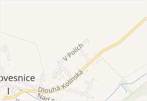 V Polích v obci Radovesnice I - mapa ulice