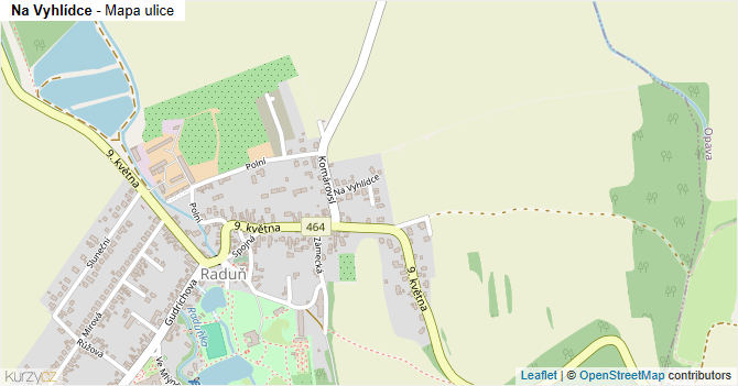 Na Vyhlídce - mapa ulice