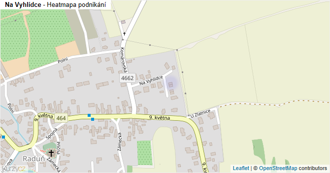 Na Vyhlídce - mapa podnikání