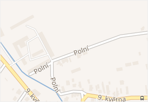 Polní v obci Raduň - mapa ulice