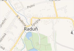 Příčná v obci Raduň - mapa ulice