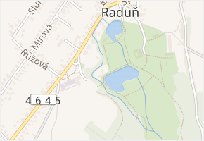 Ve Mlýně v obci Raduň - mapa ulice