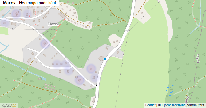 Maxov - mapa podnikání