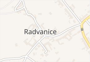 Radvanice v obci Radvanice - mapa části obce