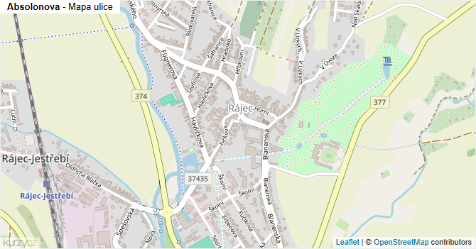 Absolonova - mapa ulice