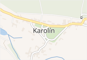 Karolín v obci Rájec-Jestřebí - mapa části obce