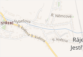 Vrchlického v obci Rájec-Jestřebí - mapa ulice