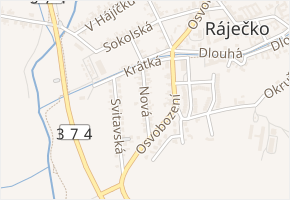 Nová v obci Ráječko - mapa ulice