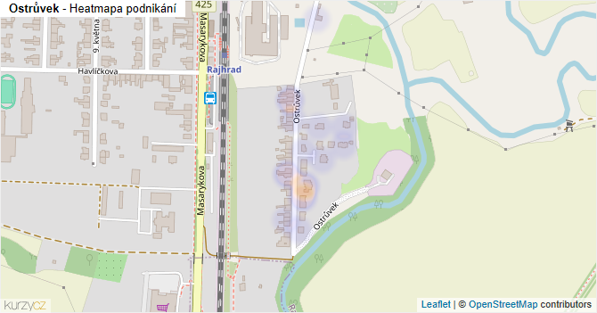 Ostrůvek - mapa podnikání