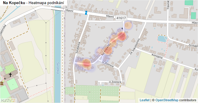 Na Kopečku - mapa podnikání