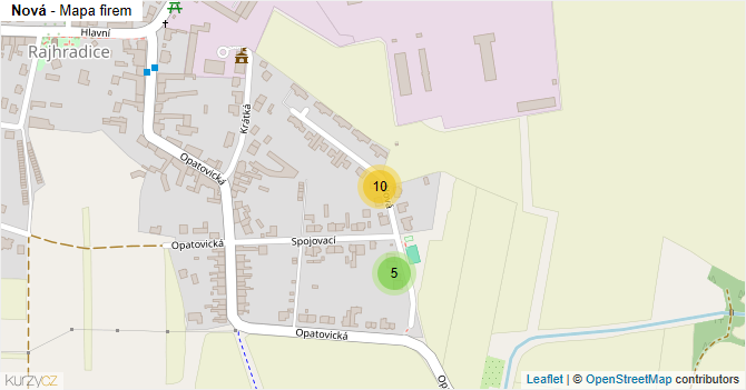 Nová - mapa firem
