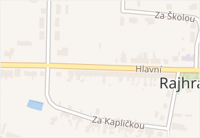 Rajhradice v obci Rajhradice - mapa části obce