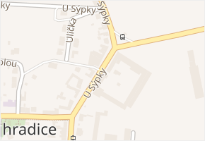 U Sýpky v obci Rajhradice - mapa ulice