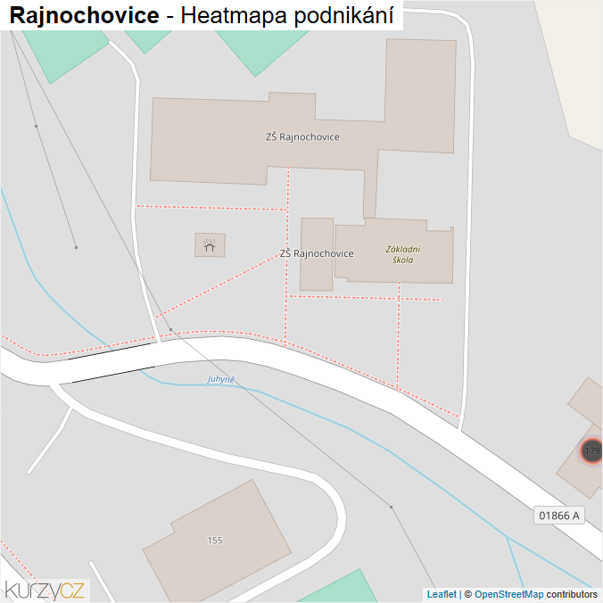 Mapa Rajnochovice - Firmy v obci.