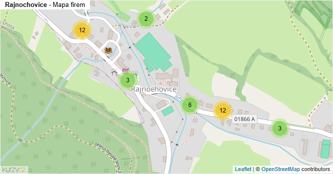 Rajnochovice - mapa firem