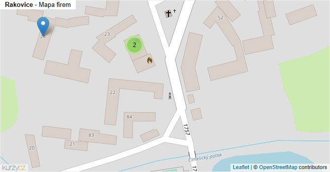 Rakovice - mapa firem