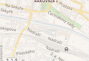 Autobus. nádraží v obci Rakovník - mapa ulice
