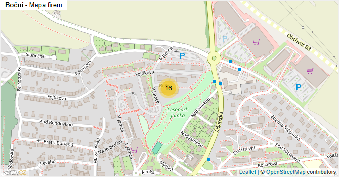 Boční - mapa firem