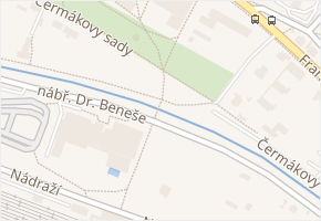 Čermákovy sady v obci Rakovník - mapa ulice