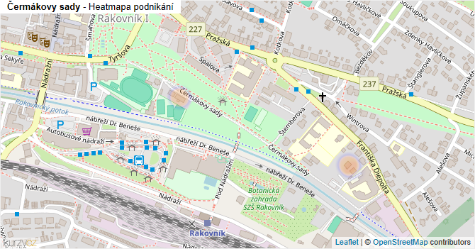 Čermákovy sady - mapa podnikání