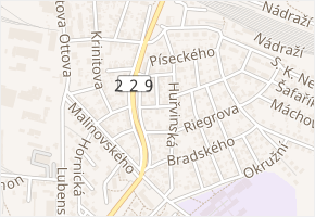 Dvořákova v obci Rakovník - mapa ulice