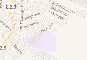 Erbenova v obci Rakovník - mapa ulice