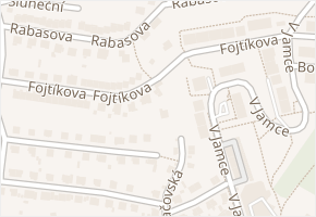 Fojtíkova v obci Rakovník - mapa ulice