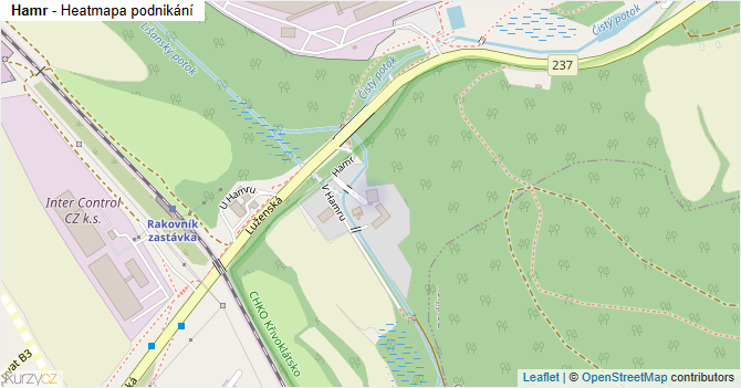 Hamr - mapa podnikání